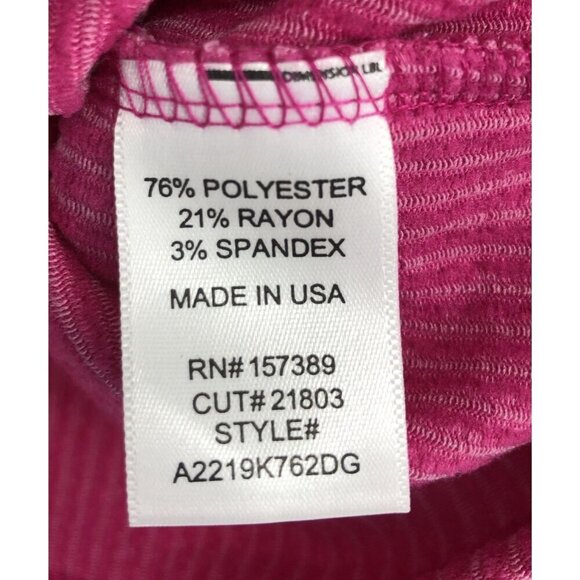 Originality Pink Ribbed Cropped Long Sleeve Top Womens XS y2k Coquette Feminine - Picture 4 of 7